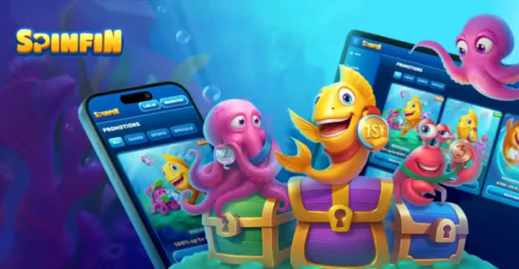Capture d'écran de l'app Spinfin Casino
